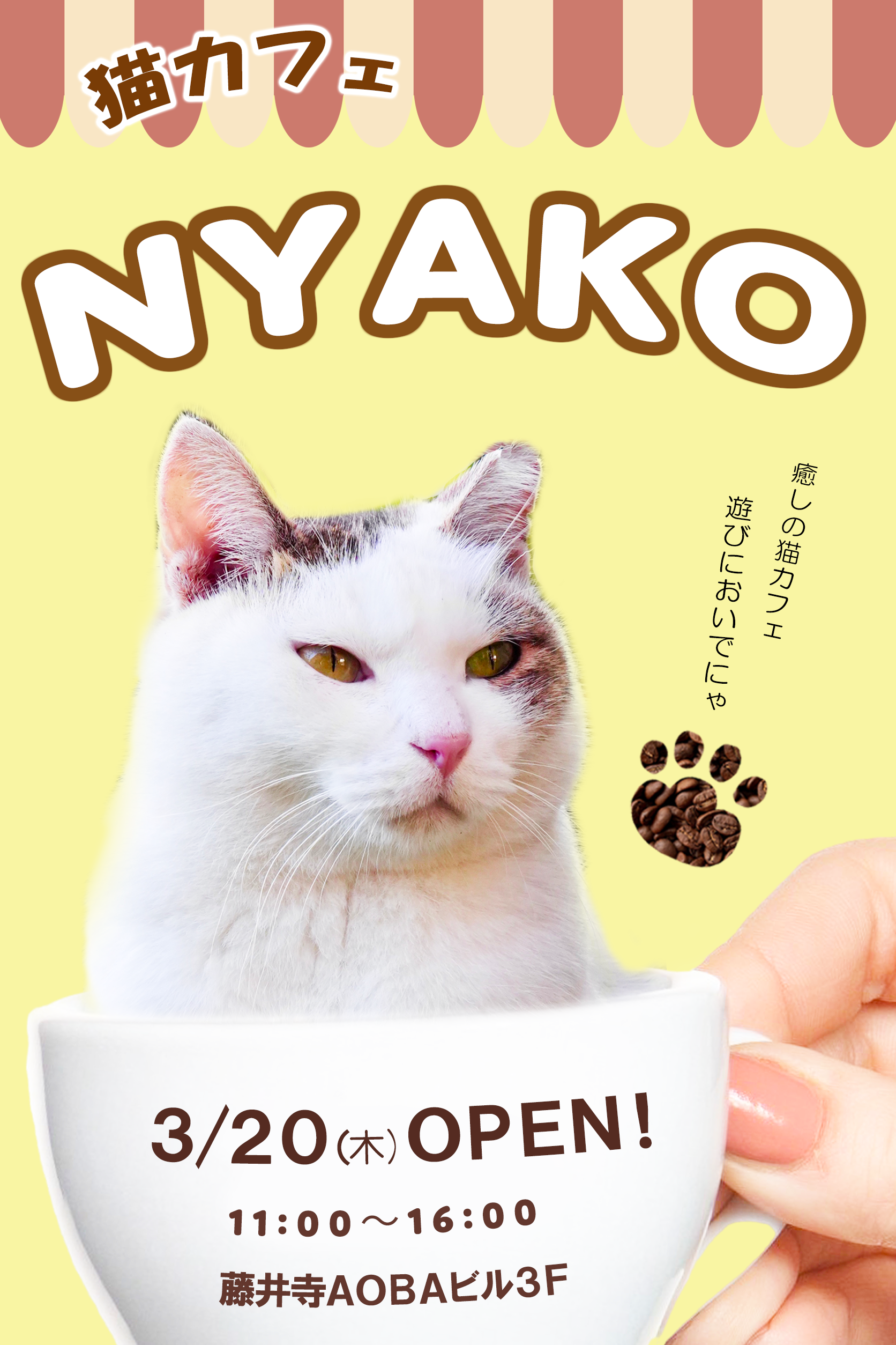 ねこカフェチラシ